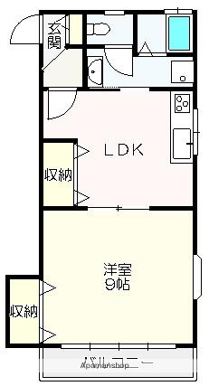 セントファーム 2(1LDK/2階)の間取り写真