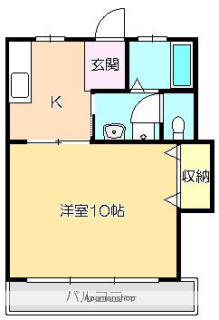 セントファームYOU(1K/4階)の間取り写真