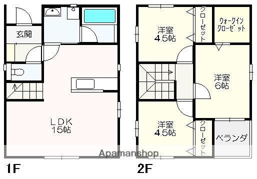 土讃線 高知駅 徒歩7分 2階建 築1年(3LDK)の間取り写真