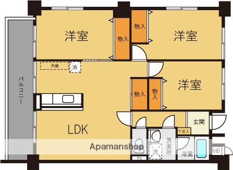 サンコーポ井尻(4LDK/5階)の間取り写真