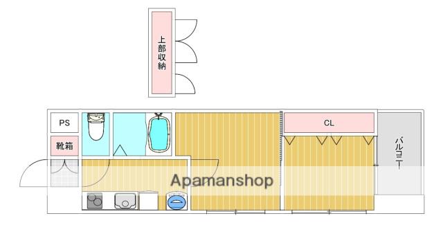 アリビオ天神南(2K/11階)の間取り写真