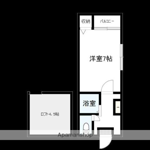 ういんぐ平尾(1K/1階)の間取り写真