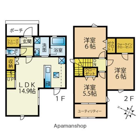プランドール(3SLDK)の間取り写真