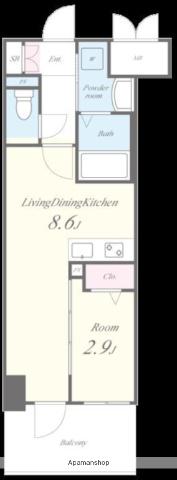MYS CASETTA HAKATA(1LDK/7階)の間取り写真
