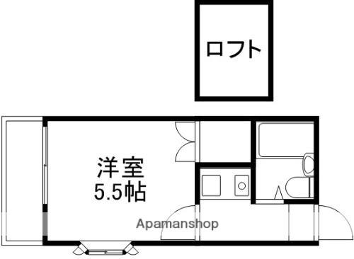 ガーデンパークS(1K/2階)の間取り写真