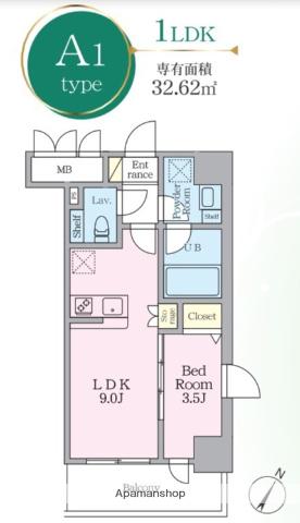 パヴァナジオーネ寺町通(1LDK/5階)の間取り写真