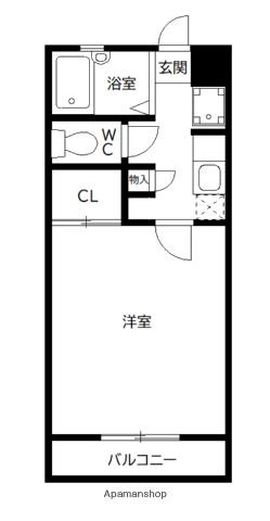 山北第2ビル(1K/2階)の間取り写真