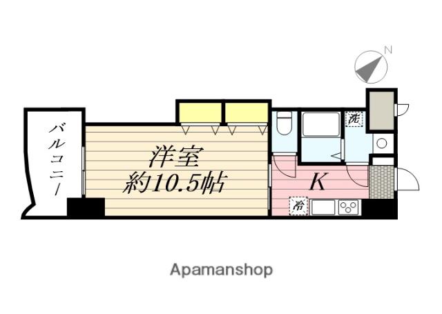 ロイヤル博多駅前(1K/4階)の間取り写真