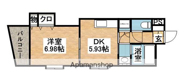 さくらハウス(1DK/2階)の間取り写真