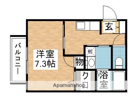 フレンズハイツ田富(1K/2階)の間取り写真