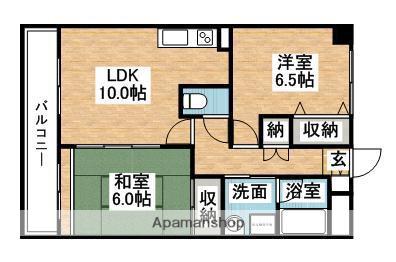 ルミエールオグシ(2LDK/5階)の間取り写真
