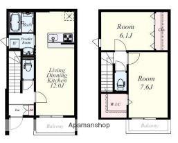 エスペランス信Ａ棟(2LDK)の間取り写真