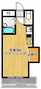 プレアール唐原Ⅱ(ワンルーム/3階)の間取り写真