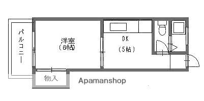 原大ビル(1K/3階)の間取り写真