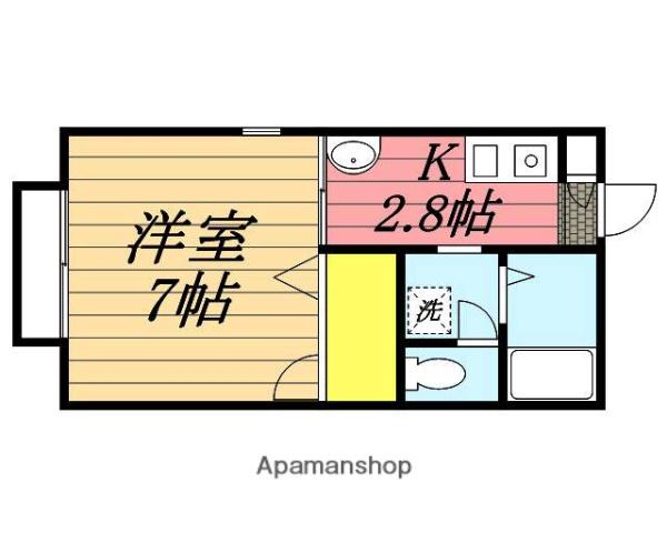 MYハイツ(1K/1階)の間取り写真