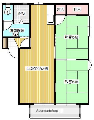 ステラコート24(2LDK/1階)の間取り写真