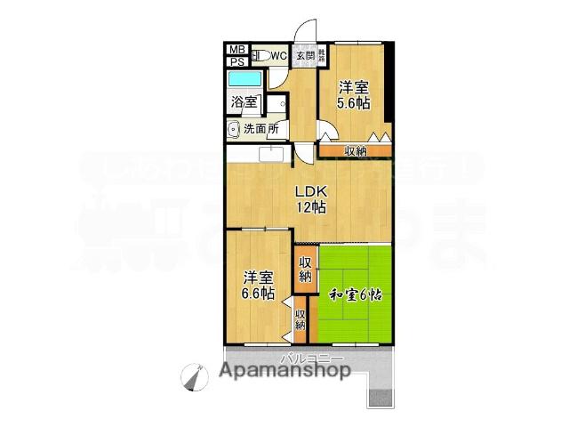 ソルクラージュ(3LDK/3階)の間取り写真