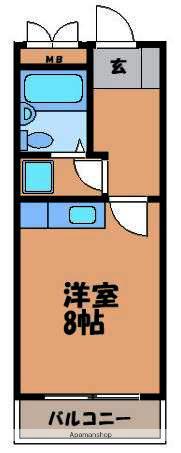 坂井ビル(ワンルーム/4階)の間取り写真