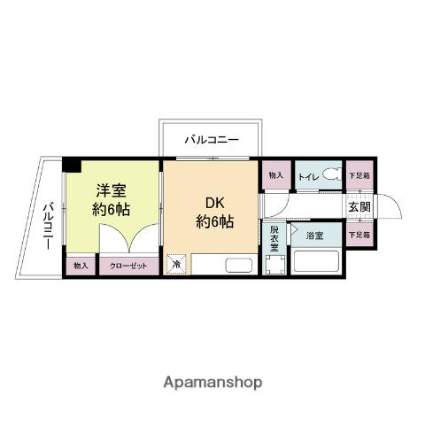 CITY SPIRE春日南(1DK/7階)の間取り写真