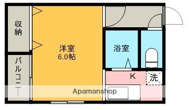 ポラリス井尻Ⅴ(1K/1階)の間取り写真