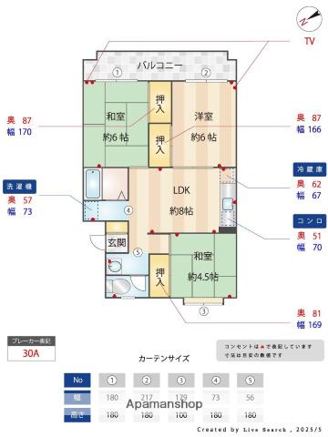 KYビル(3LDK/2階)の間取り写真
