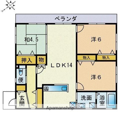 エスポワール(3LDK)の間取り写真