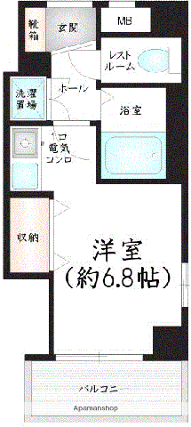 第30春日原駅南IR BLD(ワンルーム/4階)の間取り写真