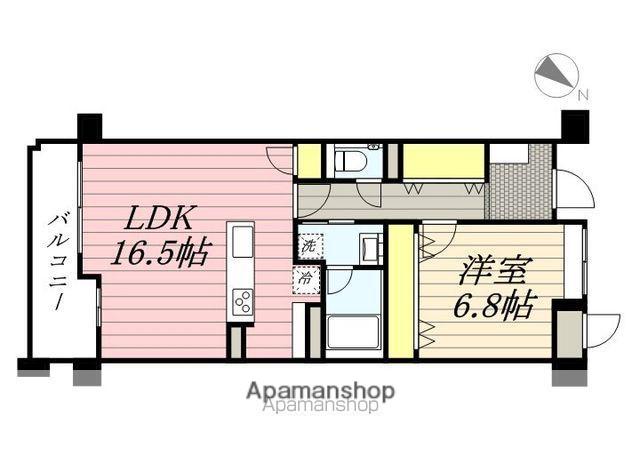 グランデ東雲(1LDK/2階)の間取り写真