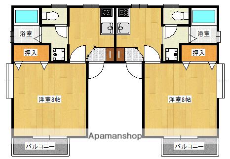 ひまわり館(1K/2階)の間取り写真