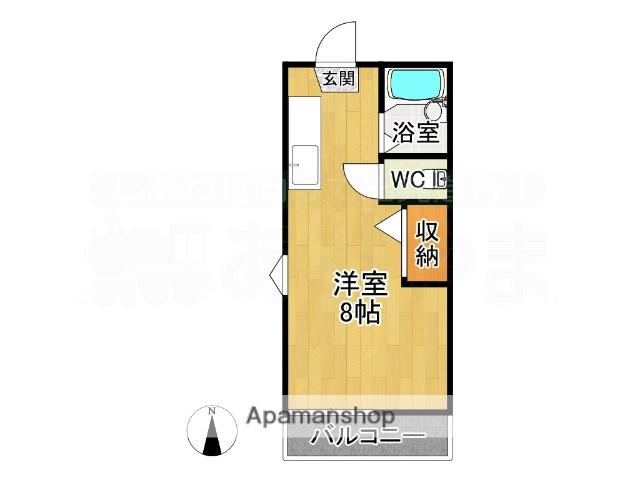 パレットビンテージ(ワンルーム/1階)の間取り写真