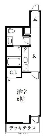 S・T・G(1K/1階)の間取り写真