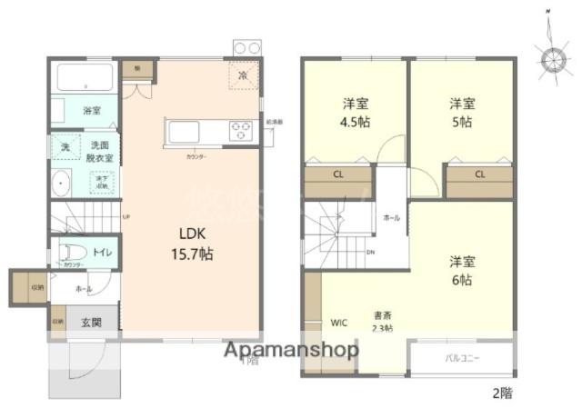 ＳＵＭＩＫＡ春日の杜Ｃ(3LDK)の間取り写真