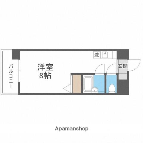 アルトゥーラ ケルコス(1K/4階)の間取り写真