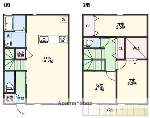 グランレトア(3LDK)の間取り写真