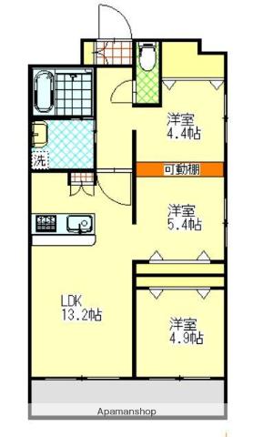 ARISTA SHIRAKIBARU(3LDK/10階)の間取り写真