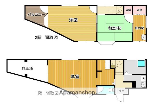 西鉄天神大牟田線 西鉄二日市駅 徒歩9分 2階建 築37年(3DK)の間取り写真