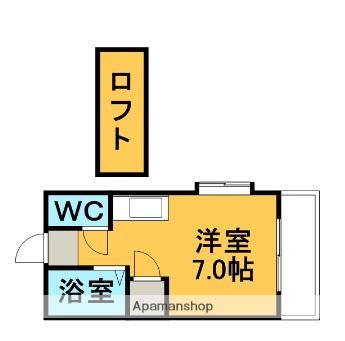 ペトル太宰府(ワンルーム/2階)の間取り写真