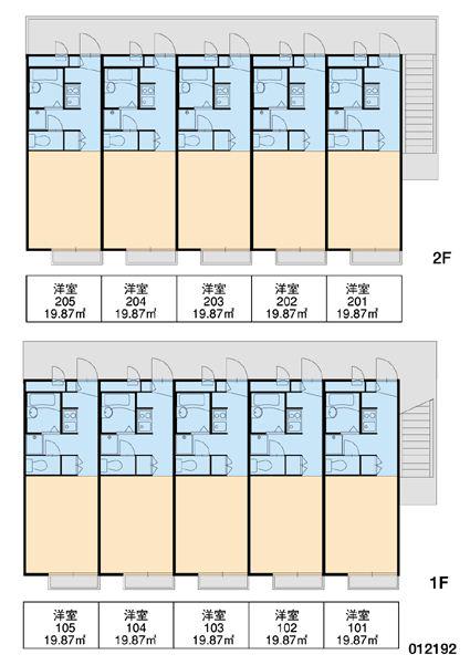 レオパレスAKI(1K/2階)の間取り写真
