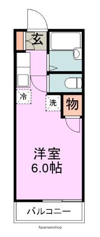 マルミネ(ワンルーム/2階)の間取り写真