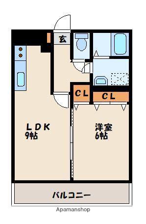 エミネントコート(1LDK/3階)の間取り写真