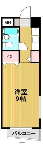 アールズ下原(ワンルーム/5階)の間取り写真