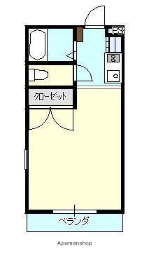 パティオ津屋崎(ワンルーム/2階)の間取り写真