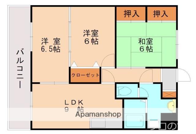 ブルーリゲル(3LDK/8階)の間取り写真