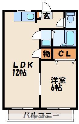滝口ハイツ(1LDK/2階)の間取り写真