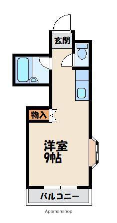 ラフォーレ松香台(ワンルーム/2階)の間取り写真