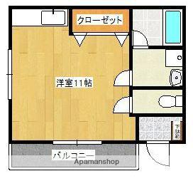 新田代アパート(ワンルーム/1階)の間取り写真