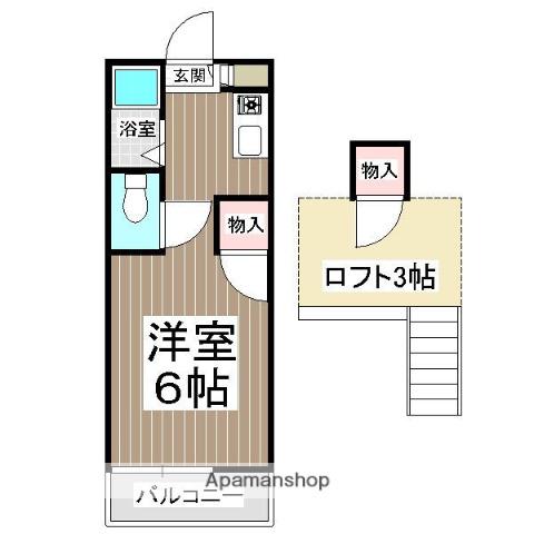 ソフィア松香台Ⅱ(ワンルーム/1階)の間取り写真