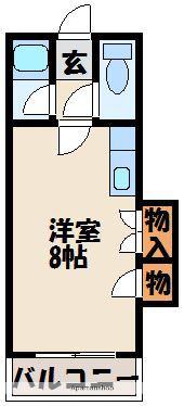 ミヤモトビル(ワンルーム/3階)の間取り写真