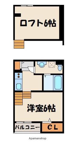 MT・1(ワンルーム/2階)の間取り写真