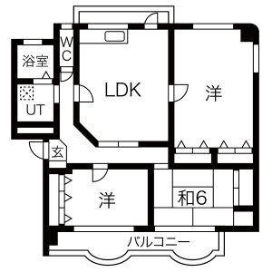 アーベイン川津(3LDK/2階)の間取り写真